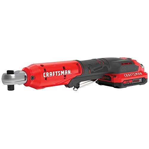 Craftsman V20 Cordless Ratchet Wrench Kit, 3/8 Inch Drive, 300 Rpm, Up To 35 Ft-Lbs Of Torque, Battery And Charger Included (Cmcf930D1) #TOP1
