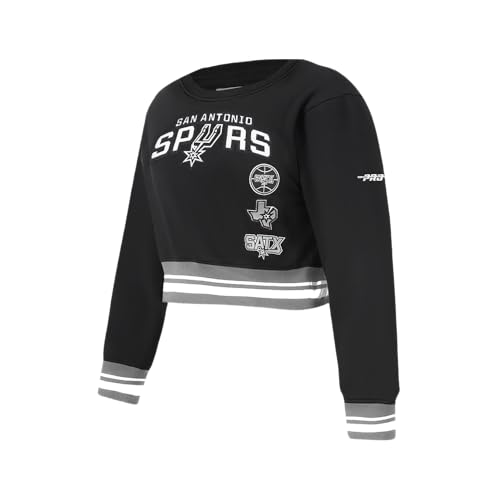 Image of Pro Standard Big Girls NBA Retro Classics Fleece Crewneck Sweatshirt