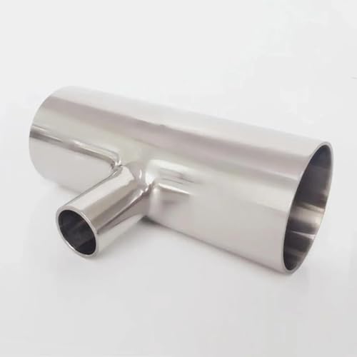 Accesorio de acero inoxidable de 38mm x 19mm tipo T de 3 vías para reducir tuberías 3