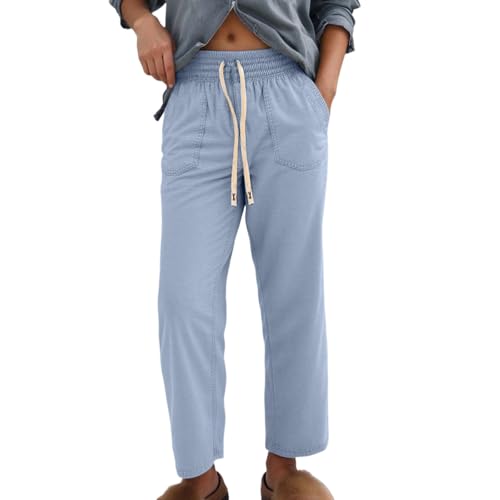 Pantalon de vacances femme coupe ample pour l'été