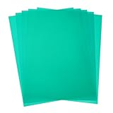 QUARKZMAN 5 STK Bunte Kunststofffolien Transparente Bernsteinfolie Farbkorrekturfolie Lichtfilter Wasserdicht 21 x 14.8 cm Blatt Für DIY Basteln LED Beleuchtung Foto Grün