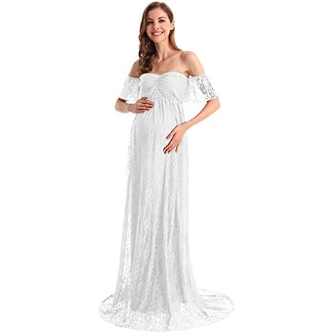 MYRISAM Bohemian Maternity Off Shoulder Dress Cover