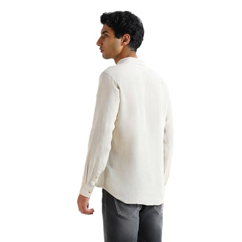 Image of Pepe Jeans Mens Linen Regular Fit Shirt