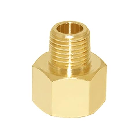 Joywayus 3/8" NPT Thread Female × 1/4" NPT Thread Male Brass Pipe Fitting Adapter Cover
