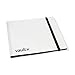 Vault X 12 Pocket Trading Card Strap Binder, 480 cards, Standard, 20 Side-Loading Pages, Folder for Collectible Card Games, Sports, TCG (White)