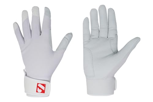 BARNETT BBG-01 Batting Baseball Gloves (White, Small)