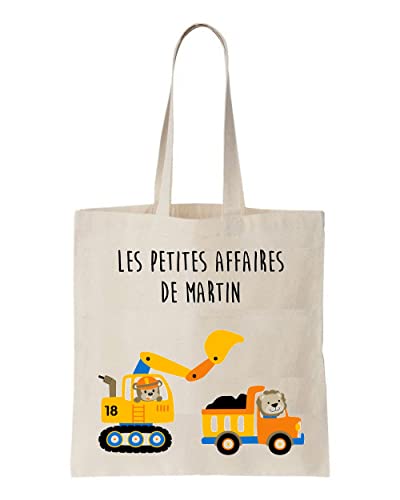 Tote bag enfant personnalisé pelleteuse Cover