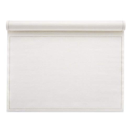 MY DRAP Washable and Reuseable Cloth Placemat - 17.7 x 12.6 in (24 Per Roll, Cotton Cream)