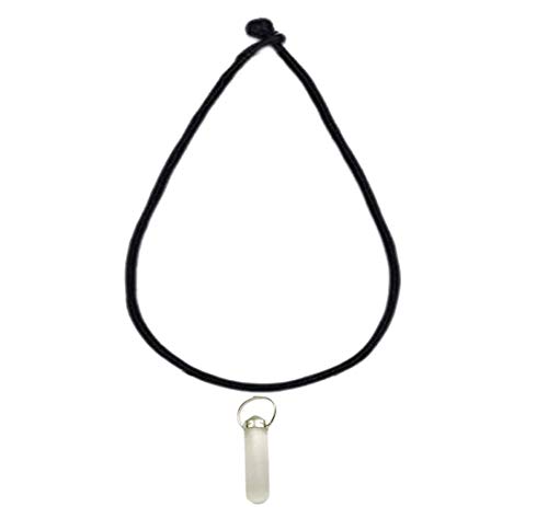 Pendentif en sélénite Purpledip porte-bonheur Reiki pour harmonisation énergétique