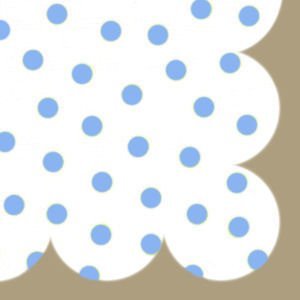 Light Blue Dot Retro Splat Mat