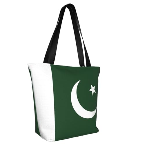 Flag of Pakistan Print Comfortable Shoulder Bag Summer HandbagTravel Beach Work Daily Use Versatile Carry2