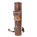 Bolsa de almacenamiento de flechas de gran capacidad en cuero para todas tus necesidades de caza