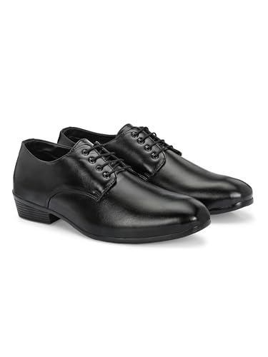 Image of KASTAVA KS 125 Breathable Synthetic Upper | Cushioned Sole, Ultra Comfort & Lightweight Lace-Up Formal Derby Shoes for Men