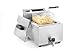 HENDI Fritteuse Mastercook, Digital, Tischfriteuse, Sicherhetsthermostat, Frittierkorb mit extra langen Griff, Kaltzone längere Öl Lebensdauer, 8L, 230V, 3500W, 300x515x(H)345mm, Edelstahl 18/0