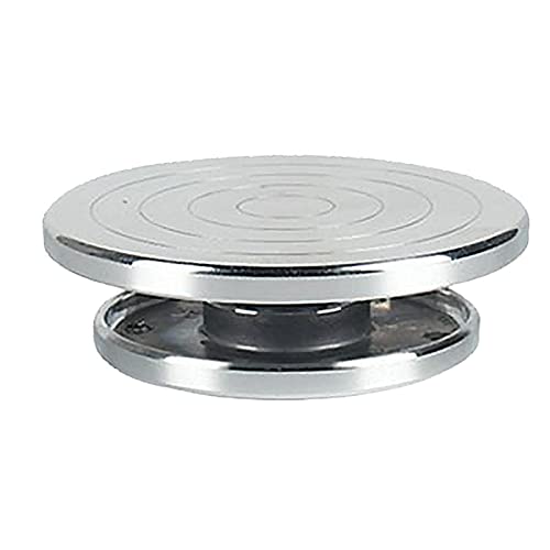 TOOYFUL Durable Wheel Turntable Pottery Clay Turn Table Banding Wheel Cake Decorating Revolving Ceramic Tool for Model Building, 11cm