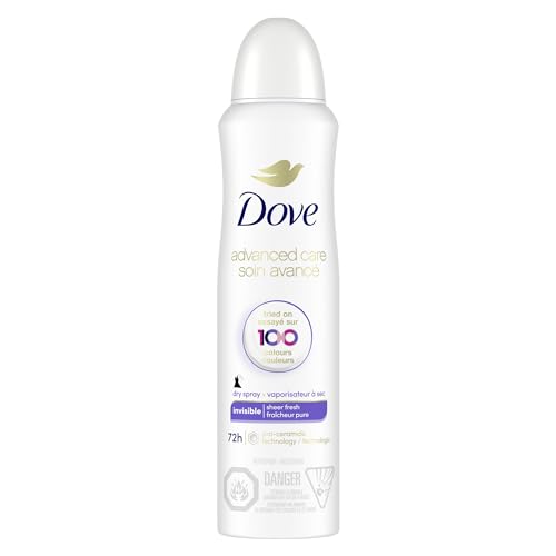 Dove Invisible Dry Vaporisateur antisudorifique protection sudation 107 g
