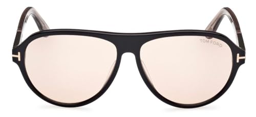 Tom Ford Sunglasses FT 1080 01E Shiny Black/Beige2