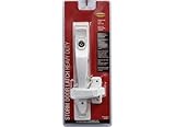 Larson Certified Storm Door White Push-Button Heavy-Duty Latch with Key Handle Set, Storm Door Replacement Latch Handle
