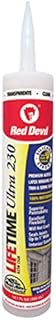 Red Devil 0777 Lifetime Ultra 230 Premium Elastomeric Acrylic Latex Sealant, 10.1 oz, Clear
