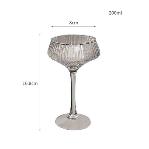Vasos de agua estilo copas de cristal vintage para vino y zumo en reuniones 3
