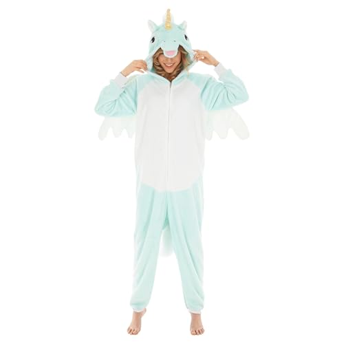 Onesie licorne costume d'animal pour fête des créatures mythiques et carnaval
