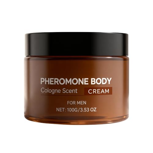 lxmtou Pheromone Body Butter for Men Cologne-Scented Body Butter with Sandalwood & Aloe Vera Long-Lasting Fragrance Lightweight Deeply Hydrating Non-Greasy Daily Body Care 3.53 oz