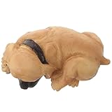 Operitacx Kunstharz Schlüsselbox für Außenbereich mit Welpen Design Wetterfeste Gartenaufbewahrung für Ersatzschlüssel Schlüsselsafe und Dekorative Gartendekoration 5.79X3.03X2.36 Zoll