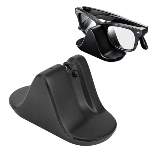 LICAEVEY Base de Carga Apta para Meta Smart Glasses Skyler y Headliner RW4006/4008/4010, Soporte Magnético con Indicador LED Transparente y Almohadilla Antideslizante