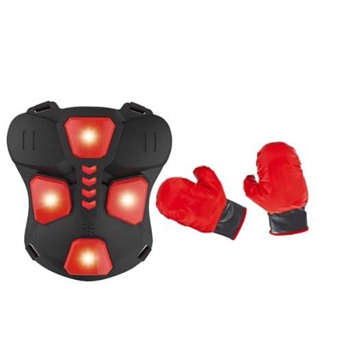 Machine à poinçonner de boxe enfant avec veste de protection LED et gants