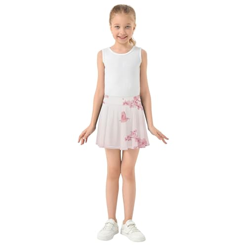 Girls Athletic Skorts with Built in Shorts Flowy Performance Skorts Little Girl Pleated Skirt with Pockets3