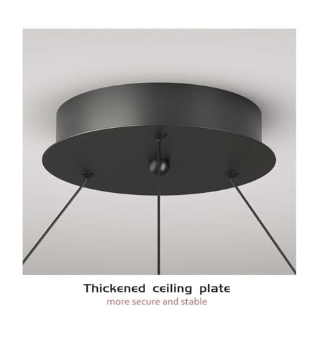 Lustre blanc rond de 60cm pour éclairage intérieur moderne
