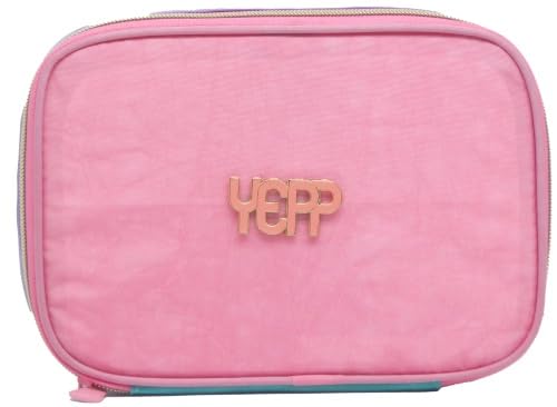 Estojo Escolar Box Quadrado Nylon Yepp MF8146-EST (Rosa)