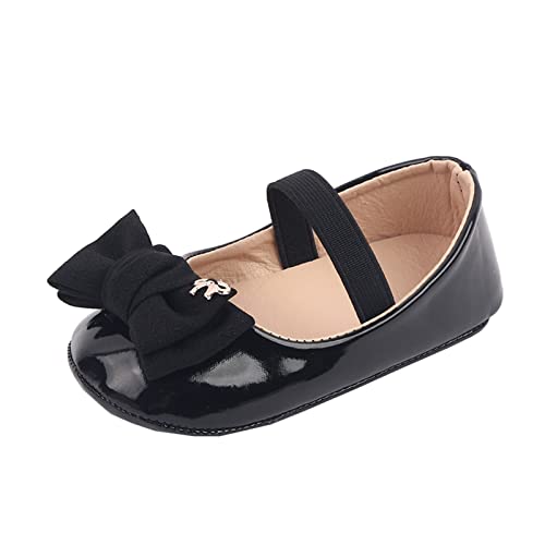 baby dress shoes kids princess shoes for party Children bowknot solid color faux leather marry jane shoes for party