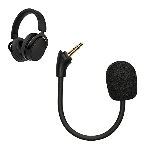 kwmobile Microphone de Remplacement Compatible avec Kingston HyperX Cloud Mix - Micro de Rechange pour Casque Audio Casque Gaming - Noir