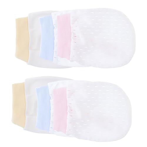 3 Pairs Mittens No Scratch Gloves Soft Breathable Design for Newborns Months Reusable Comfortable for Summer Use