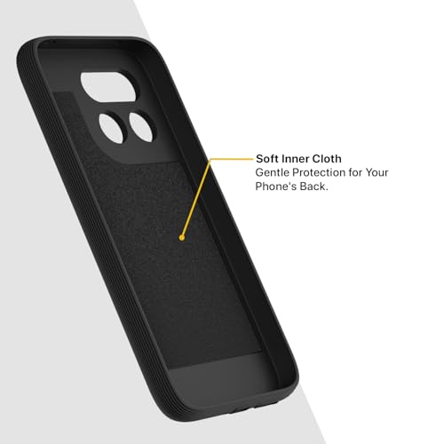Image of Outlouders Back Cover for Realme 16 Pro 5G | Stylish | Scratchproof | Soft Silicone | Shockproof |Enhanced Camera Lens Protection Bumper Case (Black)