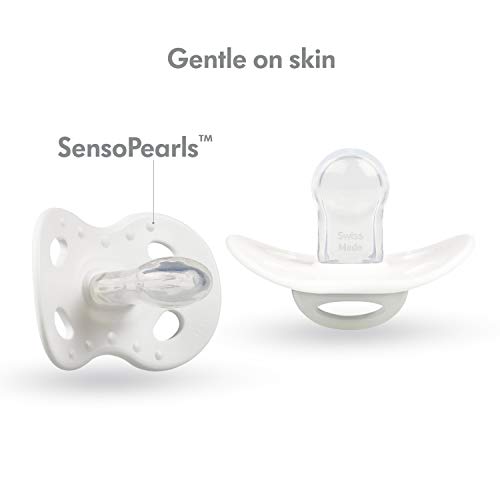 Medela Smoczek dla niemowląt, Day and Night Glow in The Dark | 18 miesięcy, 2-pak, lekki, bez BPA, podtrzymuje naturalny ssanie, My Love and I Love Mama