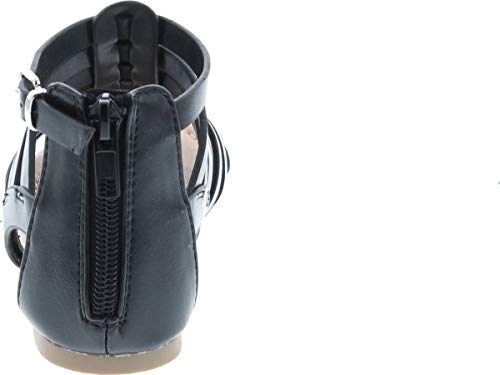 Sod Dixon 2A Little Girls Strappy Peep Toe Gladiator Sandals4