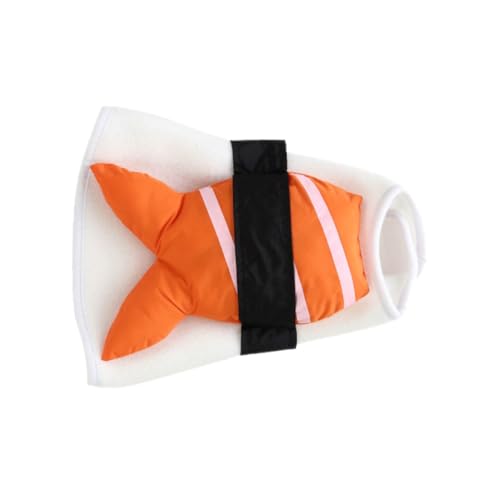 Disfraz de sushi para perro talla L color naranja