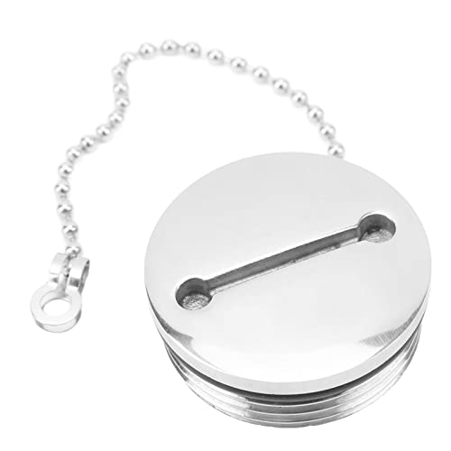Stainless Steel Boat Fuel Cap with Chain - 38MM Marine Deck Fill Cap for Boats, Yachts, RVs, Trailers by EVGATSAUTO - Image 3