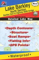 Lake Barkley North Section Fishing Map (Kentucky Lake Fishing Series, L112)