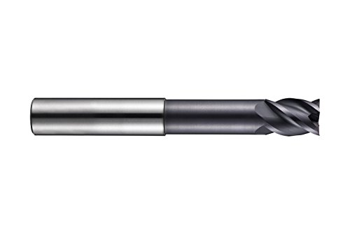 Dormer S2194.0 Shank End Mill, Altin Coating, HM, Head Diameter 4 mm, Flute Length 8 mm, Full Length 60 mm