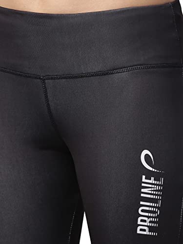 Image of Proline Active Polyester Black Tights for Women (PA21959-Black)