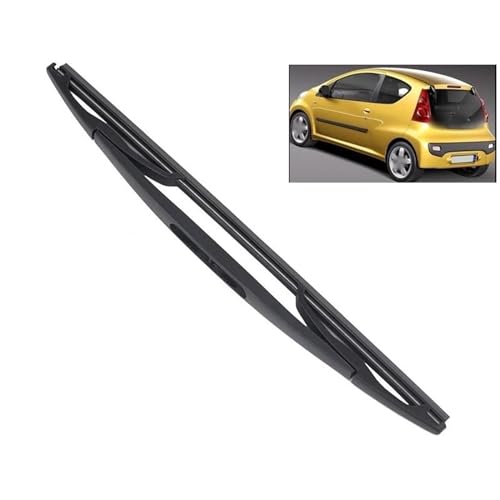 Pare-brise arrière propre sur Peugeot 107 grâce à cet essuie-glace 12 pouces durable
