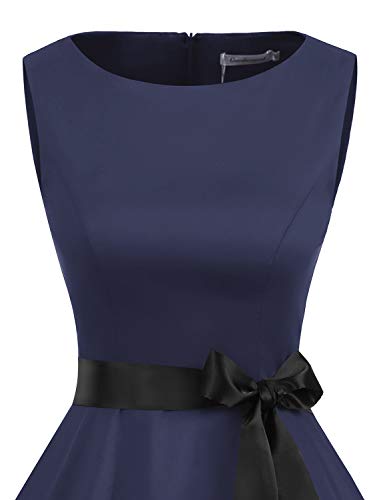 Image of Gardenwed Women's Vintage Dress Sleeveless Cocktail 1950s Dresses Retro Tea Party Swing