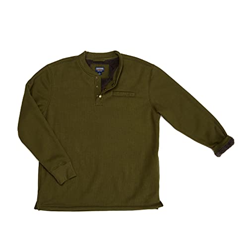 Image of Smith's Workwear Men's Sherpa Bonded Thermal Henley Pullover