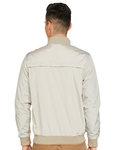 Image of Qube By Fort Collins Men's Nylon Standard Length Regular Fit Windbreaker Jacket - All-Weather & Winter Protection, Lightweight & Windproof
