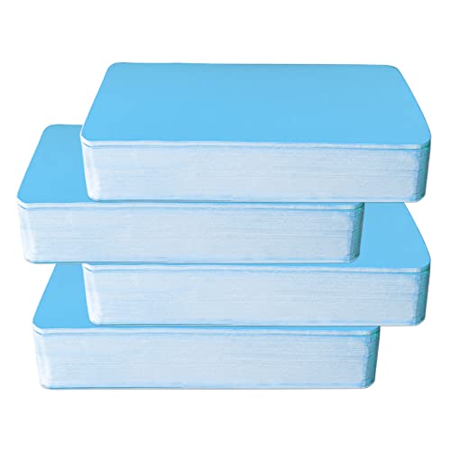 200 Carte Kraft in Colori Vari.6 Colori Biglietti da Visita.Kraft Vuoto Scheda Messaggio.Schede di Vocabolario,Carta di Parole.Biglietto d'auguri,Mini Cartolina (Blu)