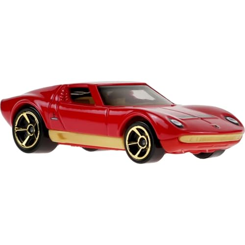 Image of Hot Wheels 71 Lamboorghini Miura SV HW 70s vs 90s Ages 3 and Up 78 /250 (Red)