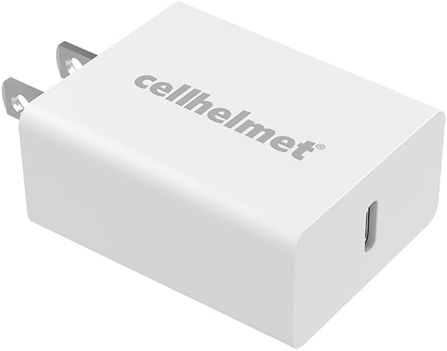 cellhelmet 20W USB C Fast Charging Wall Power Delivery Compatible with iPhone 16/15/14/13/12/11 PRO/PROMAX XS/X/SE 8/8 Plus iPad/iPad mini Galaxy and Pixel Phones (Cable not Included)